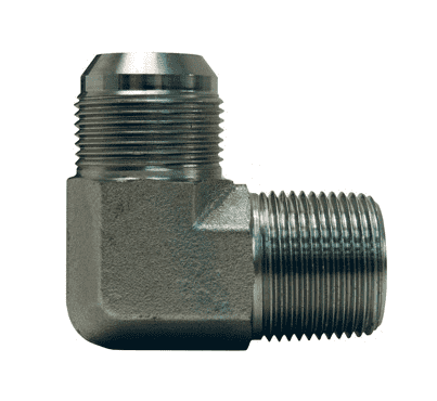 2501-6-2 Dixon Valve Zinc Plated Steel 90 deg. 9/16"-18 Male 37 deg. JIC Flare x 1/8"-27 Male NPTF