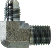 25012416 by Midland | Hydraulic Male | 1" Male Pipe x 1-1/2" Male JIC 37° Flare | 90° Elbow | Steel