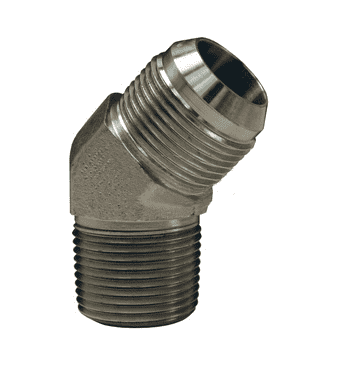 2503-8-4 Dixon Valve Zinc Plated Steel 45 deg. 3/4"-16 Male 37 deg. JIC Flare x 1/4"-18 Male NPTF
