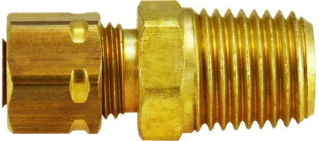 26182 by Midland | Captive Sleeve Compression Fitting | 1/4" Tube OD x 1/2" Male NPTF | Adapter | Brass