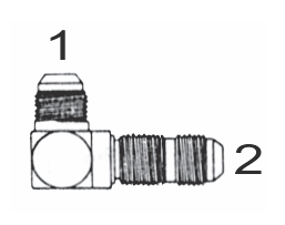 2701 12x12 by Couplamatic | Hydraulic Adapter | 1-1/16-12 Male JIC x 1-1/16-12 Male Bulkhead | 90° Elbow