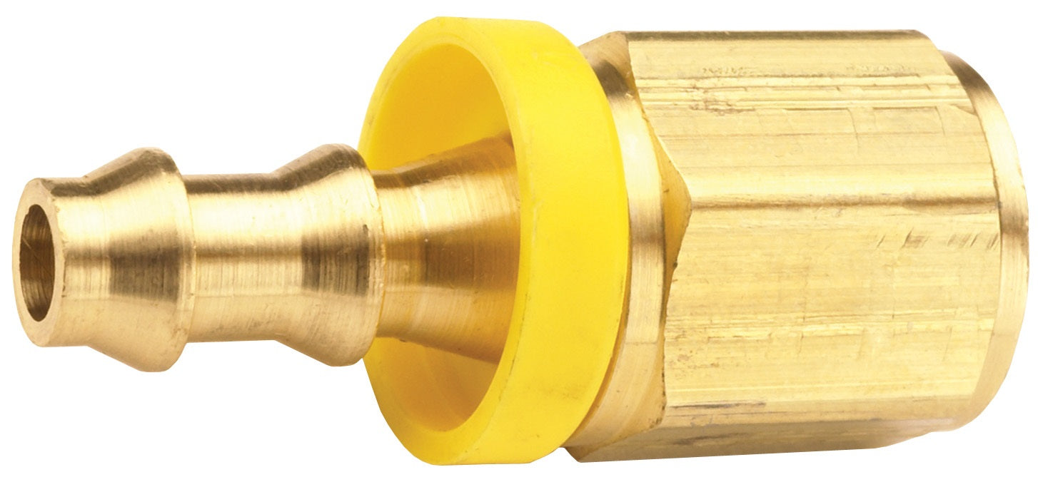 2740404C by Dixon Valve | Push-On Hose Barb Fitting | 1/4" Female NPTF x 1/4" Hose ID | Brass