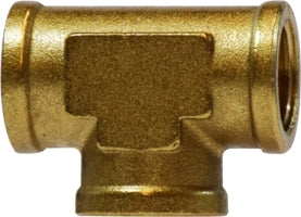 28035 by Midland | Forged Union | 1/2" Female NPTF x 1/2" Female NPTF x 1/2" Female NPTF | Tee | Brass