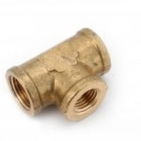 706206-060604 by Midland | Lead Free Pipe Fitting | Reducing Forged | 3/8" Female Pipe x 3/8" Female Pipe x 1/4" Female Pipe | Tee | Brass | Replaces: 28039LF