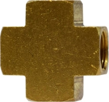 28044 by Midland | Pipe | 1/2" Female NPTF x 1/2" Female NPTF x 1/2" Female NPTF x 1/2" Female NPTF | Cross | Brass