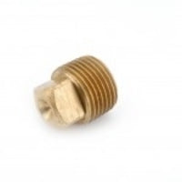 706114-02 by Midland | Lead Free Pipe Fitting | Plug Solid Square Head | 1/8" Male Pipe | Brass | Replaces: 28084SLF