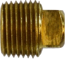 28086 by Midland | Square Head Plug | 3/8" Male NPTF | Brass