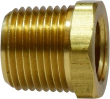 28110L by Midland | Low Pressure Hex Bushing | 3/4" Male NPTF x 3/8" Female NPTF | Brass