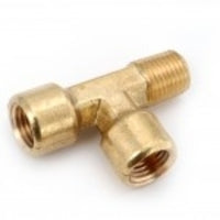 706227-04 by Midland | Lead Free Pipe Fitting | Run Forged | 1/4" Female Pipe x 1/4" Male Pipe x 1/4" Female Pipe | Brass | Street Tee | Replaces: 28254LF