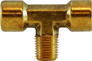 28281F by Midland | Forged Branch | 1/8" Female NPTF x 1/8" Female NPTF x 1/8" Male NPTF | Tee | Brass