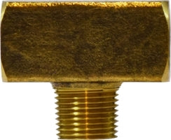 28282 by Midland | Branch | 1/4" Female NPTF x 1/4" Female NPTF x 1/4" Male NPTF | Tee | Brass