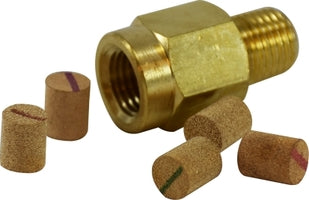 28350 by Midland | Pneumatic Pressure Snubber | 1/4" Male Pipe | Porosity: 10um | Brass
