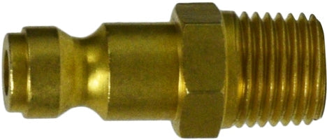 28510B by Midland | Automotive/Parker Interchange (Tru-Flate) | Pneumatic Plug | 1/4" Male Pipe | 1/4" Body Size | Brass
