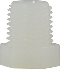 28603W by Midland | Plastic Pipe Fitting | Plug | 3/8" Male Pipe | White Nylon