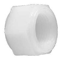 28640W by Midland | Plastic Pipe Fitting | 1/4" Female Pipe | Cap | White Nylon