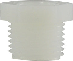 28664W by Midland | Plastic Pipe Fitting | Hex Bushing | 1/2" Male Pipe x 3/8" Female Pipe | White Nylon