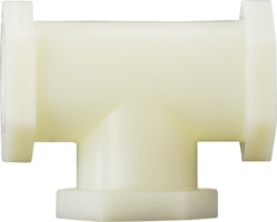 28743W by Midland | Plastic Pipe Fitting | 1/2" Female Pipe x 1/2" Female Pipe x 1/2" Female Pipe | Tee | White Nylon