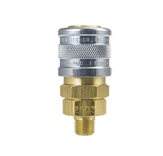3103 by ZSi-Foster | Quick Disconnect | 1-Way Manual Socket | 1/4" MPT | Brass/Steel