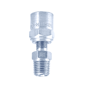2B7S/S by ZSi-Foster | Reusable Hose Fitting | Non Swivel Adapter | 1/4" ID x 5/8" OD | 1/4" MPT | 303 Stainless Steel