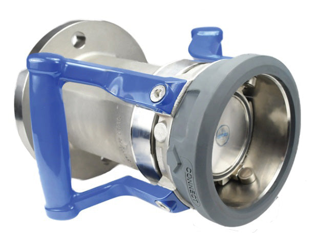 2DDC300SSFL by Dixon Valve | MannTek Dry Disconnect Coupling 2.0 Design | 3" 150# ASA Flange x 119mm Body Size | 316 Stainless Steel
