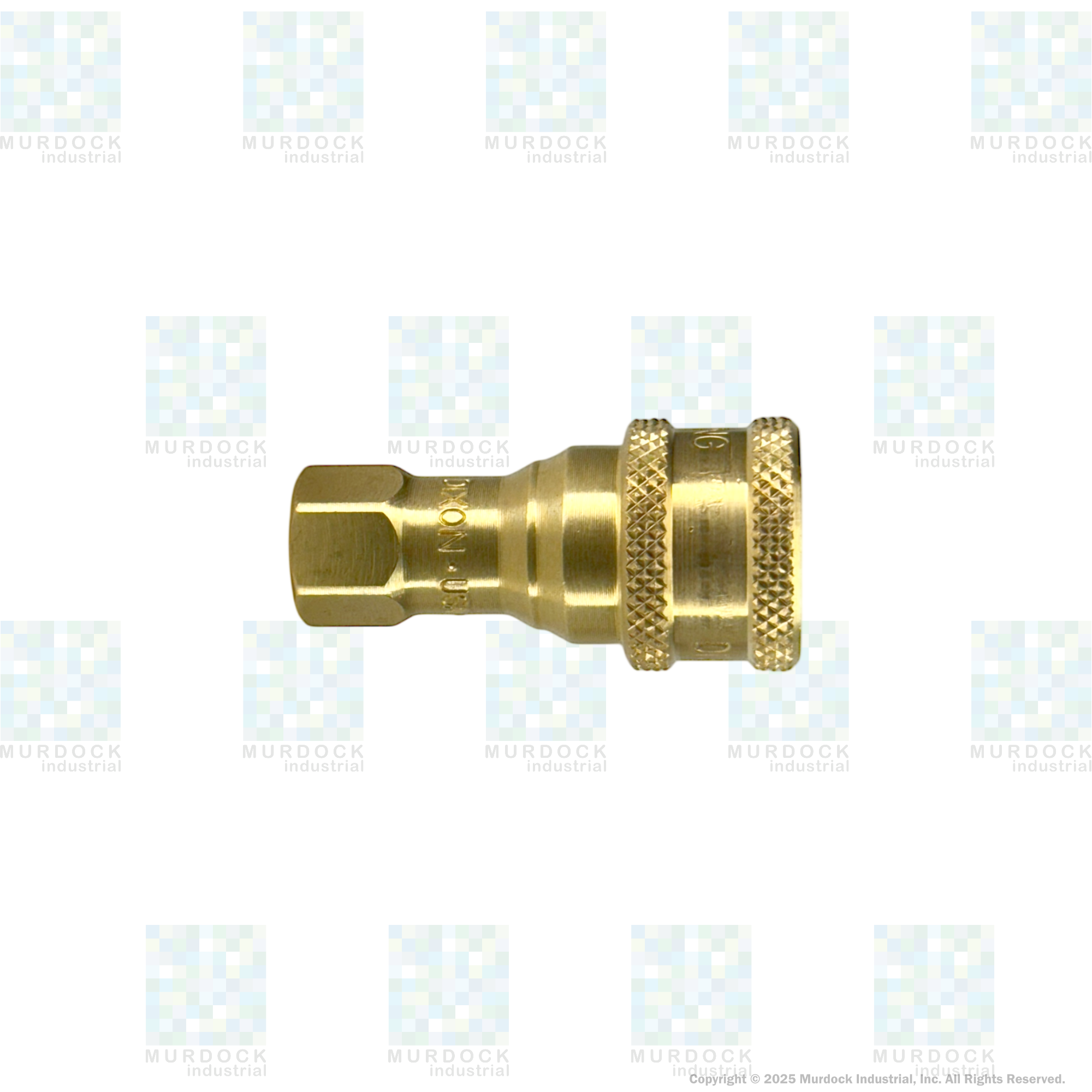 2HF2-B by Dixon Valve | Hydraulic Quick Disconnect Coupling | H-Series | 1/4" Female NPTF x 1/4" ISO-B Interchange | Socket | Nitrile Seal | Brass