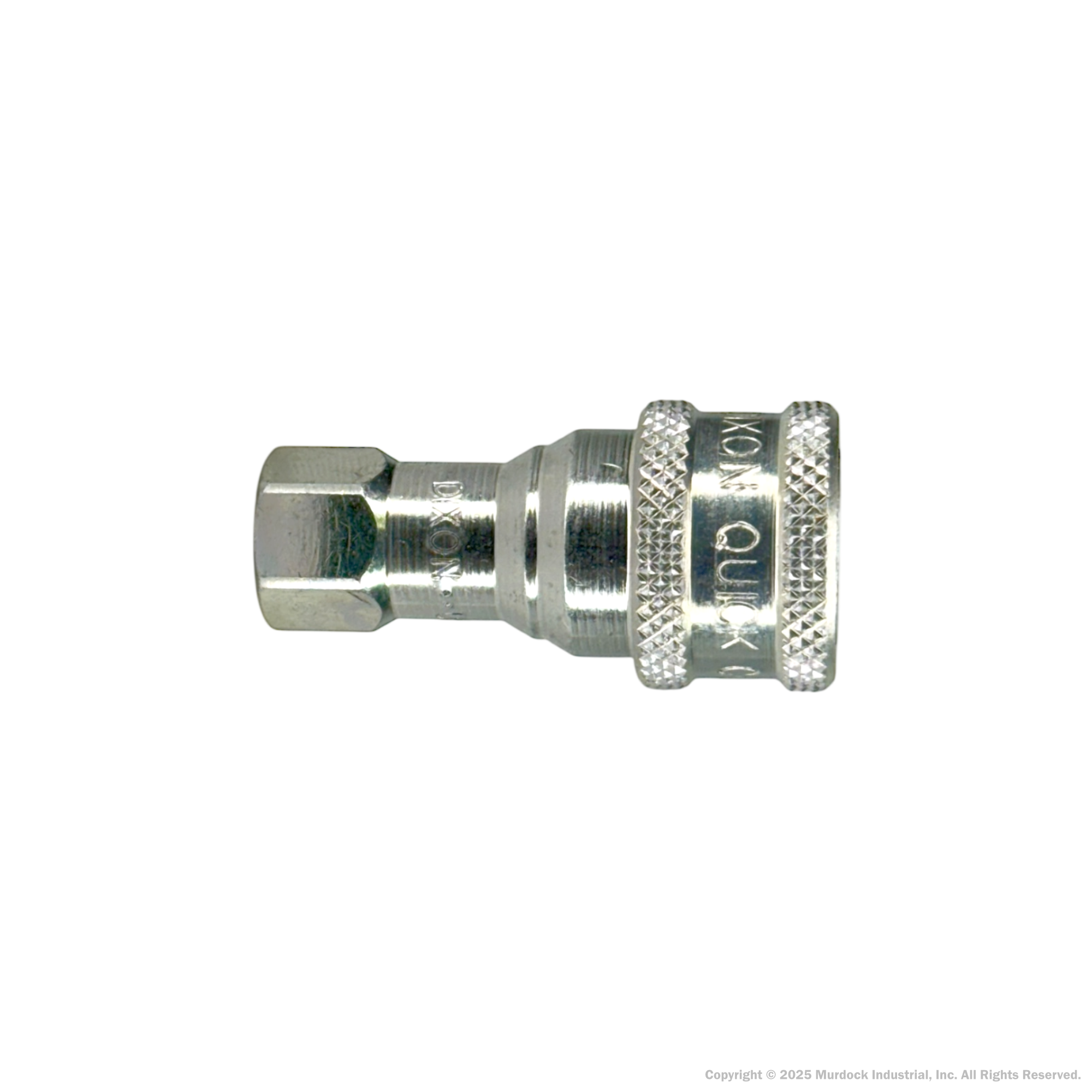 2HF2 by Dixon Valve | Hydraulic Quick Disconnect Coupling | H-Series | 1/4" Female NPTF x 1/4" ISO-B Interchange | Socket | Nitrile Seal | Steel