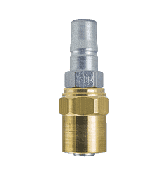 2LPP17 by ZSi-Foster | Quick Disconnect | 2FRL Series | 3/8" Plug | 1/2" ID x 15/16" OD | Reusable Hose End | Steel