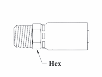 3-06106 by Couplamatic | 3 Series Coupling | 3/8" Hose ID x 3/8-18 Thread Size NPTF Male Solid | Straight | Trivalent Zinc Plating | Pack of 20