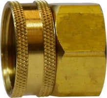 707401-1208 by Midland | Lead Free Barstock Garden Hose Fitting | Swivel Female x | 3/4" Female GHT x 1/2" Female NPTF | Brass | Replaces: 30001LF