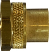 30016 by Midland | Garden Hose Fitting | Rigid | 3/4" Female GHT x 1/8" Female NPTF | Brass