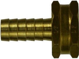 707046-1212 by Midland | Lead Free 7329F Garden Hose Fitting | 3/4" Hose Barb x 3/4" Female GHT | Brass | Replaces: 30034LF
