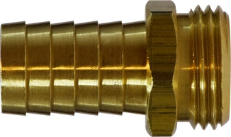 707048-1212 by Midland | Lead Free Barstock Garden Hose Fitting | Male End Only | 3/4" Hose ID x 3/4" Male GHT | Brass | Replaces: 30042LF