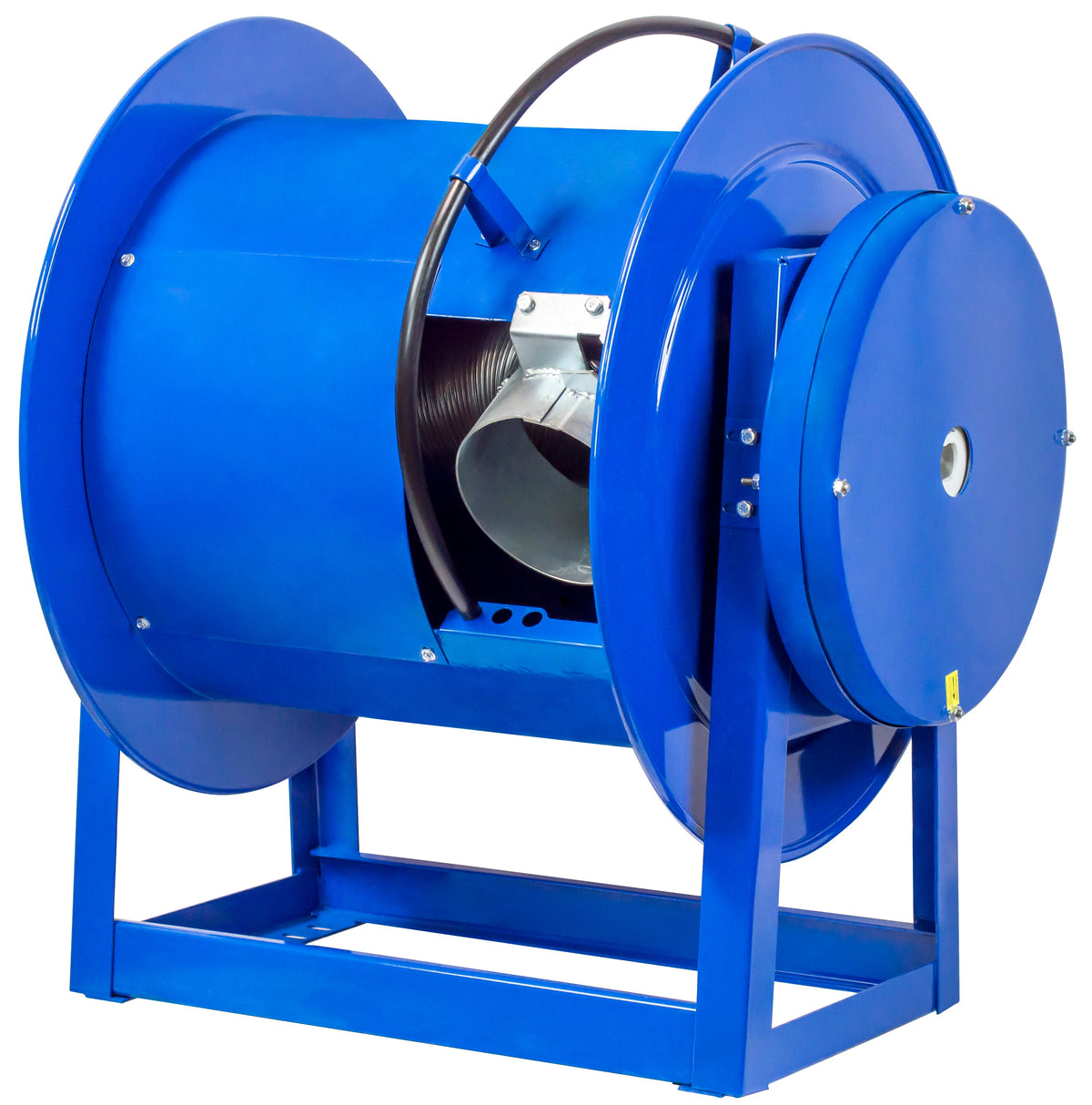 328-532 by Coxreels | 300 Series | Spring Driven Exhaust Hose Reel | 5" Hose ID, 5" FNPT Inlet | Steel | 32ft Capacity, Hose Not Included