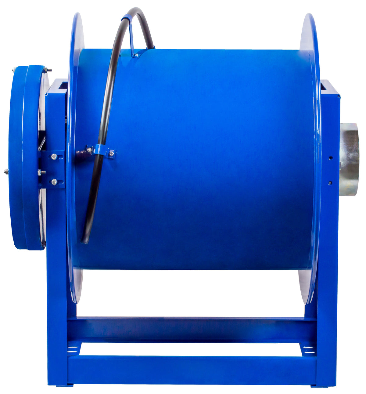 328-440 by Coxreels | 300 Series | Spring Driven Exhaust Hose Reel | 4" Hose ID, 4" FNPT Inlet | Steel | 40ft Capacity, Hose Not Included