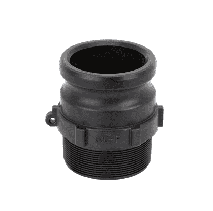300FB by Banjo | Cam Lever Coupling | Part F | 3" Male Adapter x 3" MPT BSP | Machined | Gasket: EPDM | Polypropylene