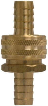 30463 by Midland | Garden Hose Short Shank Coupling Set with Knurled Nut | 3/4" Hose Barb | Brass