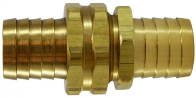 30540 (30-540) by Midland | Garden Hose Fitting | NPSM Short Shank Set | 1/2" Hose Barb | Straight | Brass