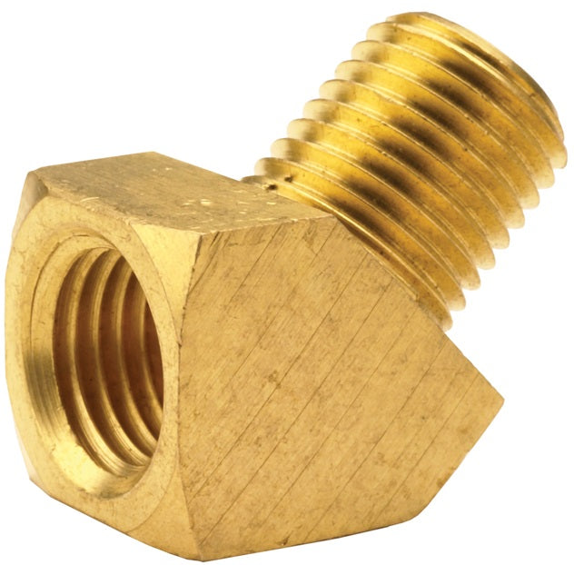 3060202C by Dixon Valve | 45° Elbow | 1/8" Female NPTF x 1/8" Male NPTF | Extruded Brass