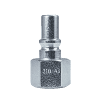 310-43 by ZSi-Foster | Quick Disconnect | 310 Series | 3/8" Plug | 3/8" FPT | Steel
