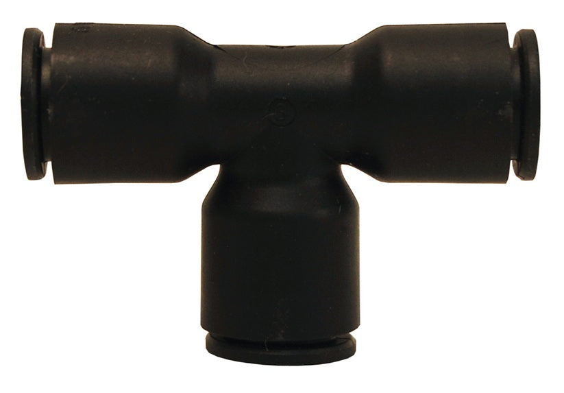 31040600 by Dixon Valve | Legris Metric Push-In Fitting | Union | Tee | 6mm Tube OD x 6mm Tube OD x 6mm Tube OD | Nylon