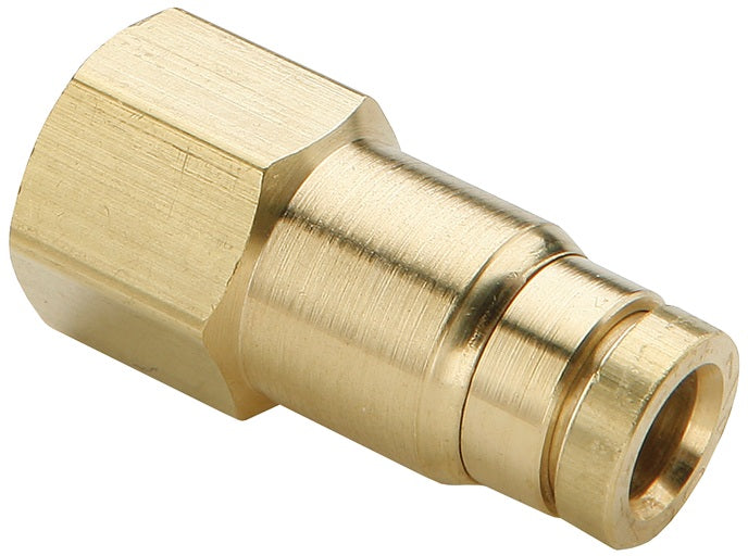 31145614DOT Legris by Dixon Valve | D.O.T. Push-In Fitting | Female Connector | 1/4" Female NPT x 1/4" Tube OD | Composite/Brass