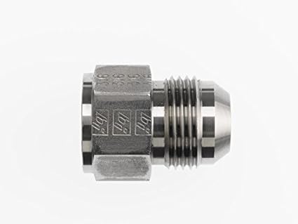 2406-06-06-BLANK by Brennan Inc. | -06 Female JIC x -06 Male JIC | Straight Reducer (Non-Swivel) | Steel