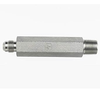 2404-LL-04-02-SS by Brennan Inc. | -04 Male JIC x -02 Male Pipe | Straight | X-Long | Stainless Steel