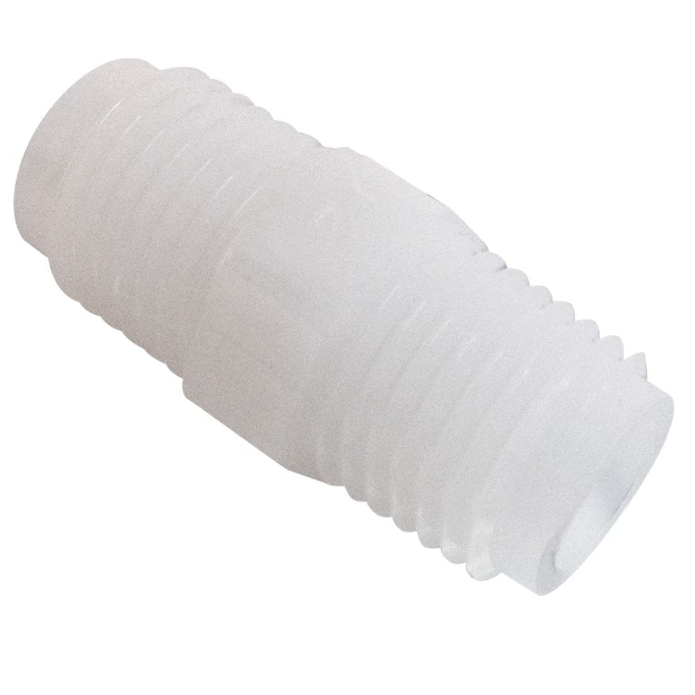 316P-4N by Parker | Pipe Fitting | 1/4" Male NPT Pipe Thread x 1/4" Male NPT Pipe Thread | 9/16" Hex | 1.24" Length | Straight | White | Nylon