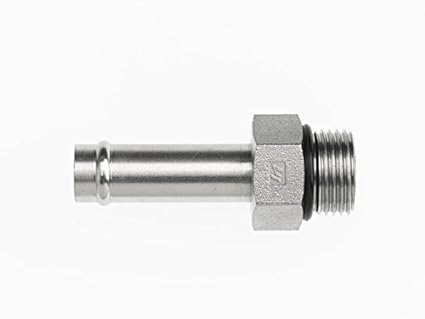 4604-12-12-O by Brennan Inc. | -12 Hose Barb x -12 Male O-Ring Boss | Straight | Steel