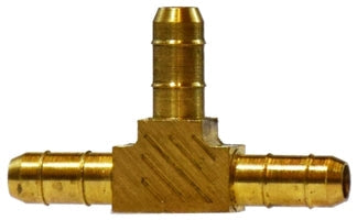32160 by Midland | Barb for Plastic Tubing | Union | 3/8" Tube OD | Tee | Brass