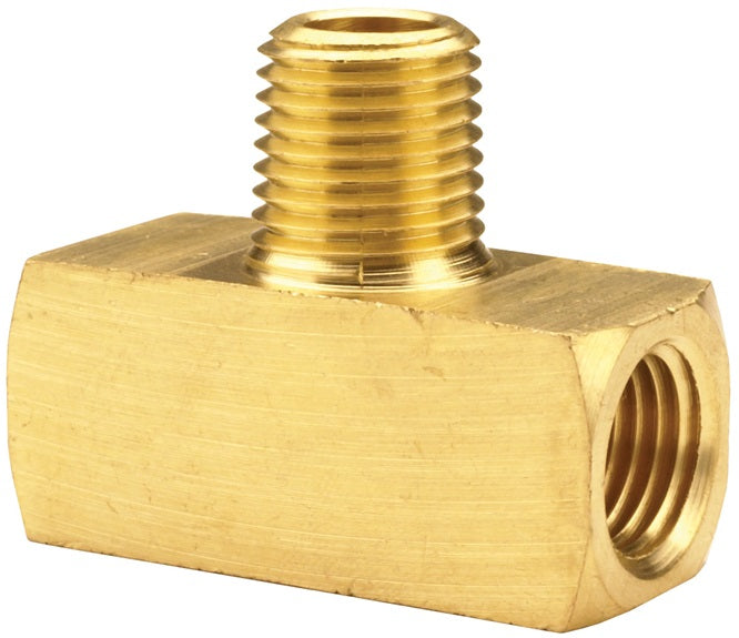 3240606C by Dixon Valve | Male Branch Tee | 3/8" Female NPTF x 3/8" Female NPTF x 3/8" Male NPTF (Branch) | Extruded Brass