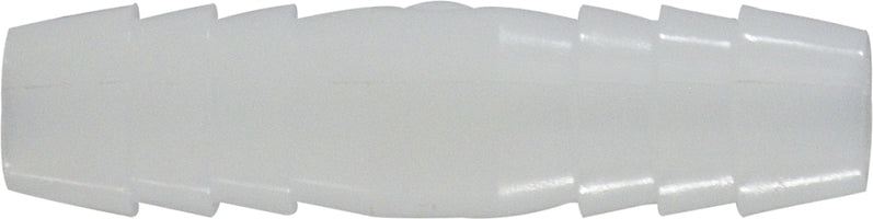 33094W by Midland | Plastic Pipe Fitting | Splicer | 5/16" Hose Barb x 5/16" Hose Barb | White Nylon