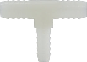 33432W by Midland | Plastic Pipe Fitting | Reducer | 3/8" Hose Barb x 3/8" Hose Barb x 1/2" Hose Barb | Branch Tee | White Nylon