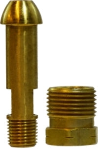 34022 (34-022) by Midland | Pol Fitting | Tail Piece & Nut Assembly | 1/4" Male NPT | Straight | Brass